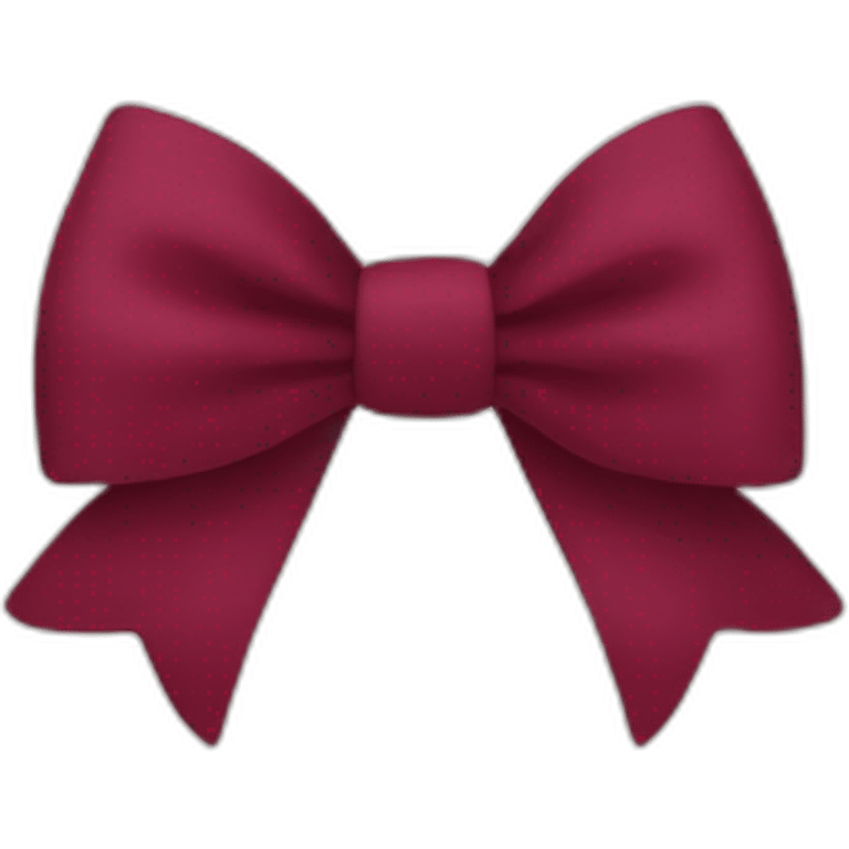 Wine red color bow emoji