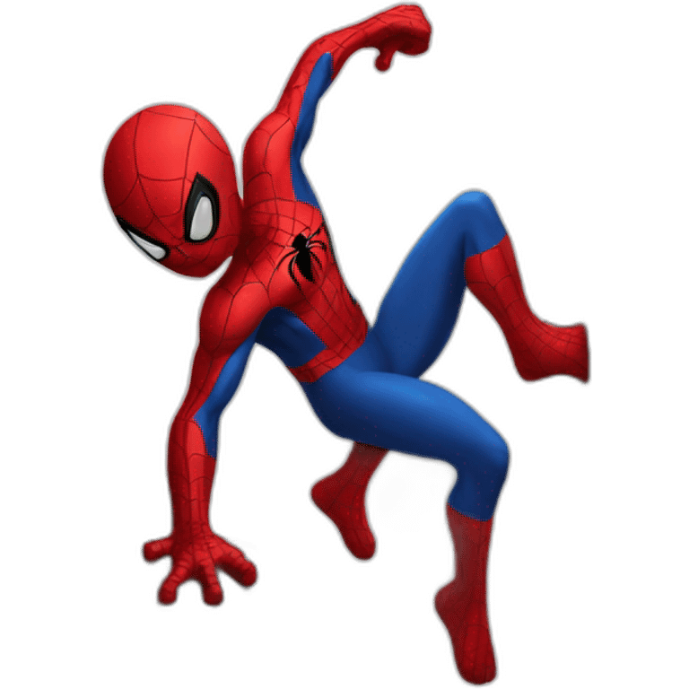 climbing spiderman emoji