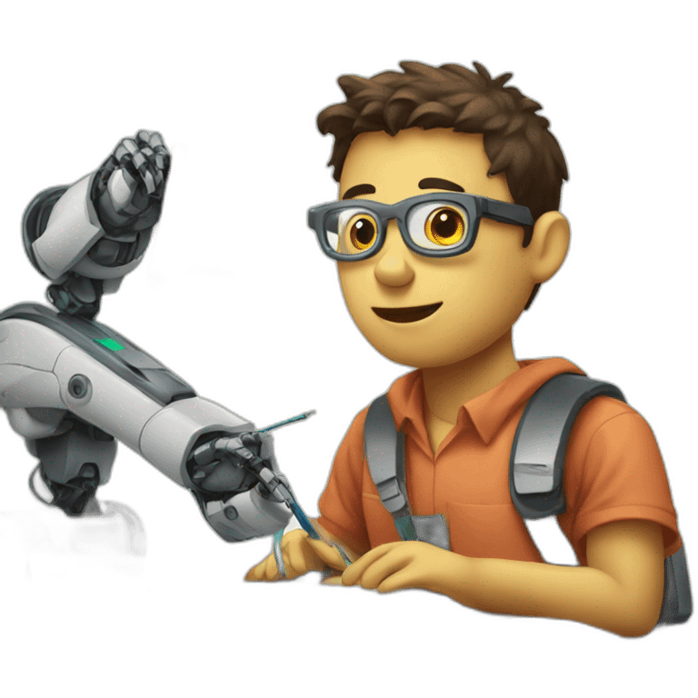 Roboter who studies emoji