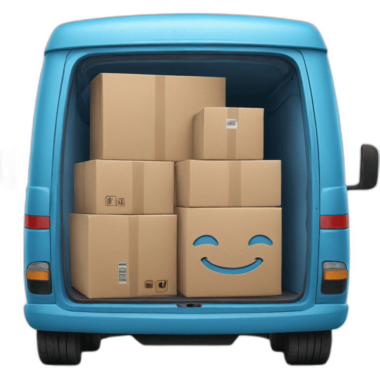 amazon blue delivery van emoji