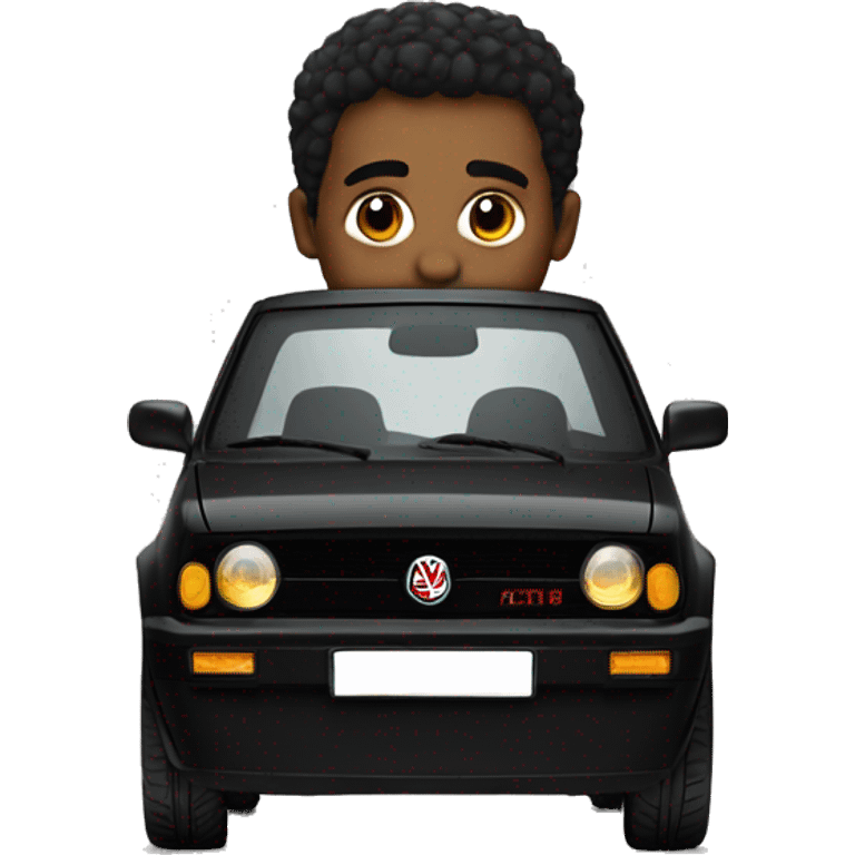 A black gti emoji