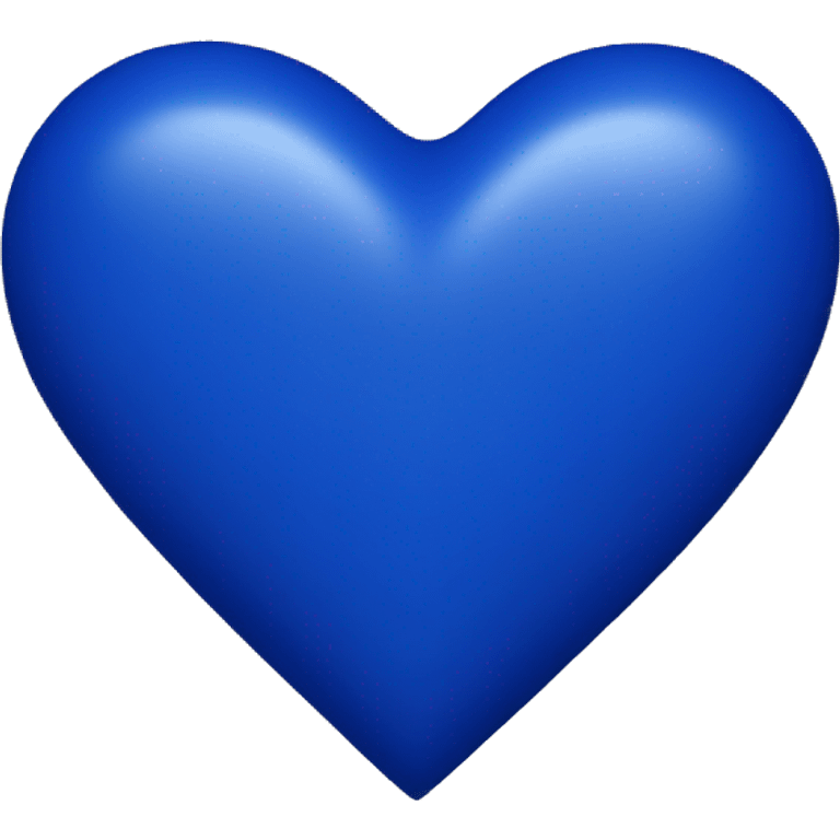 Royal blue heart emoji