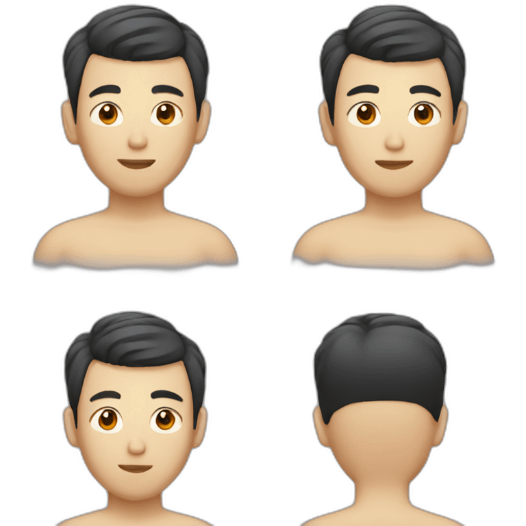 asian male with flow haircut emoji