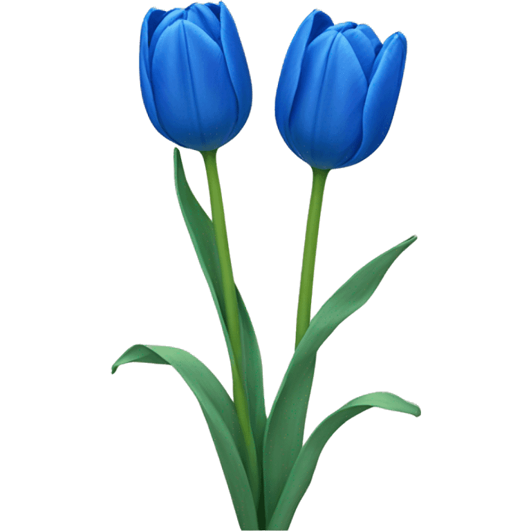 Blue tulips  emoji