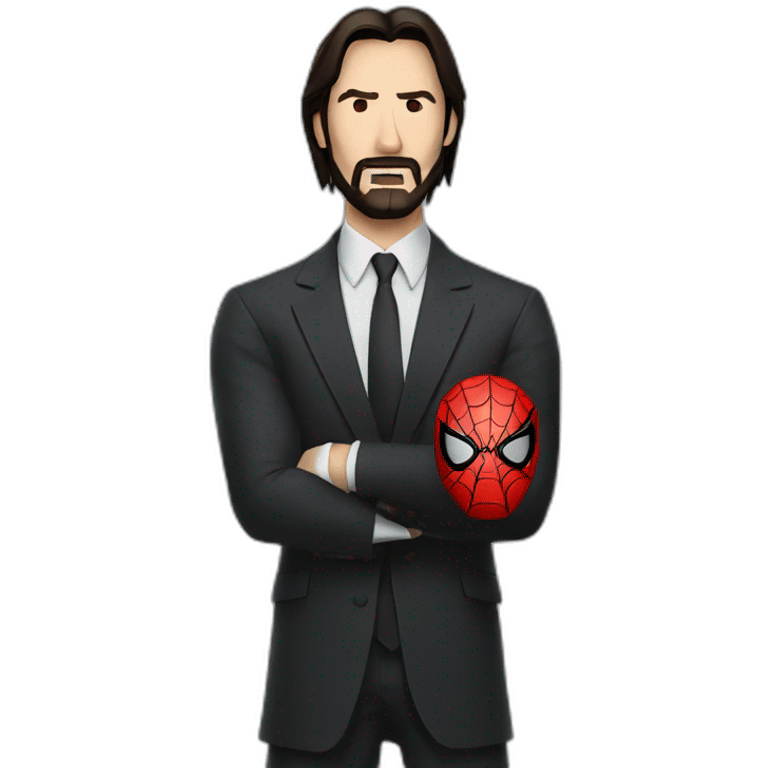 spiderman as john wick emoji