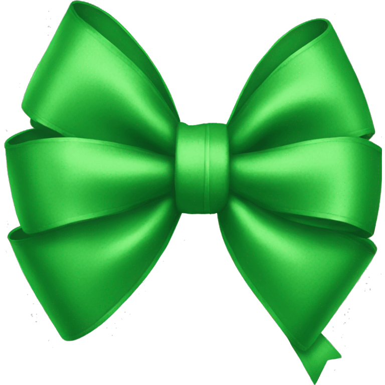 Green bow emoji