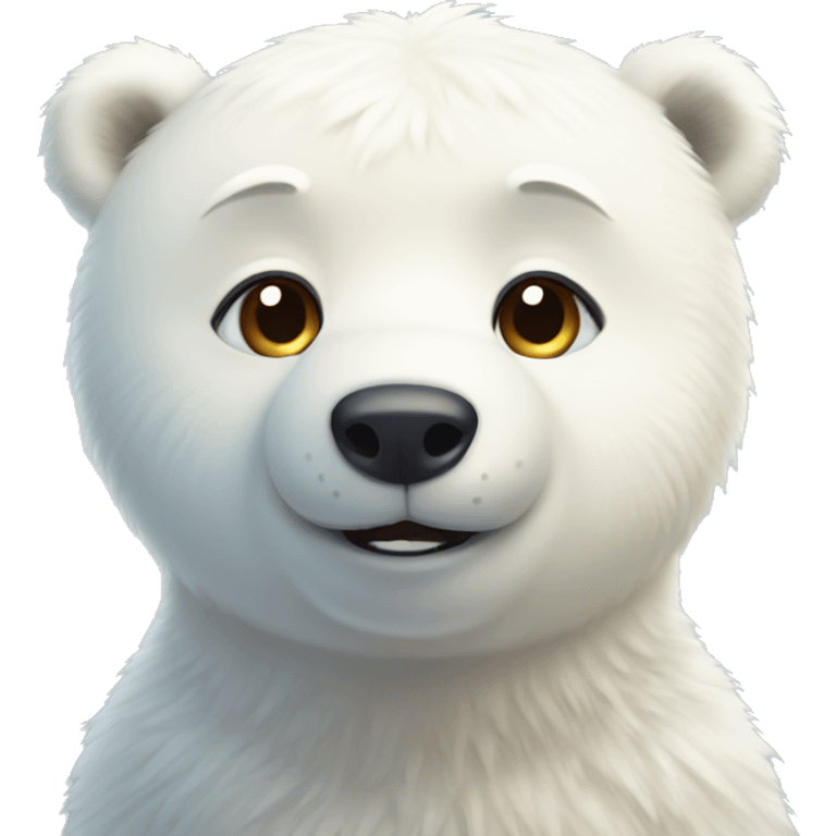 Polar bear cute  emoji