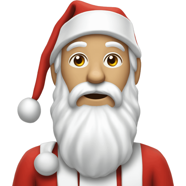 Skinny skinny skinny white Santa Claus  emoji