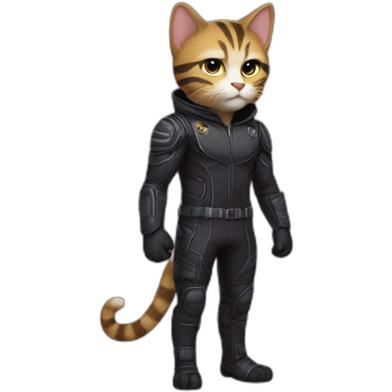 cat in hawkeye suit full body emoji