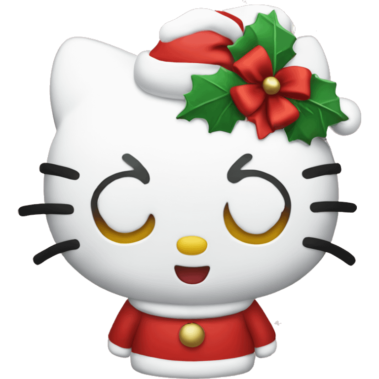 Hello kitty Christmas ￼ emoji