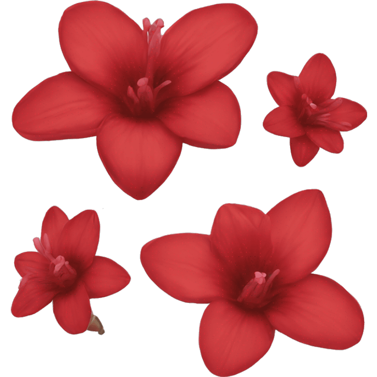 Red poenies emoji