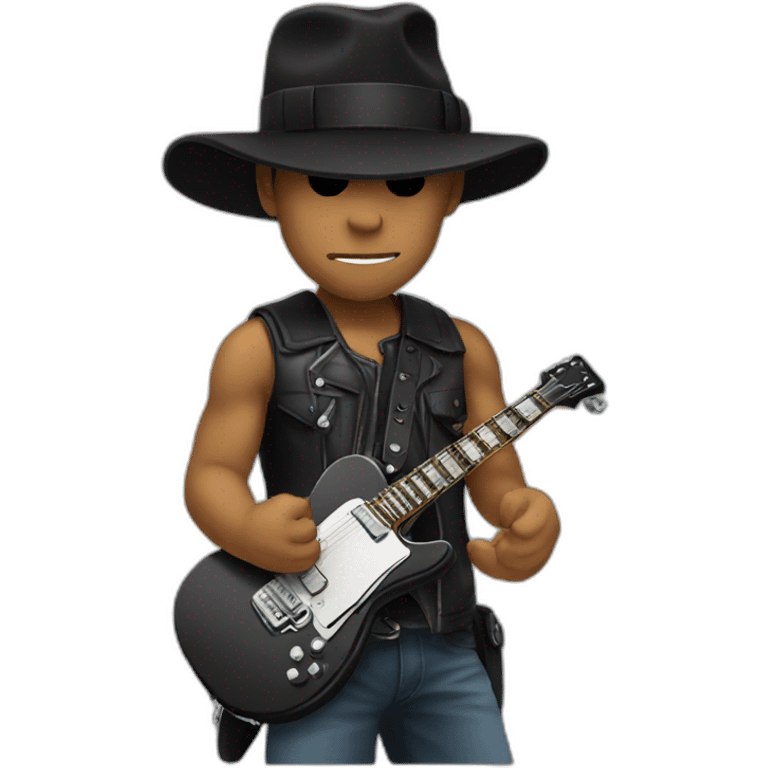 Slash with hat emoji