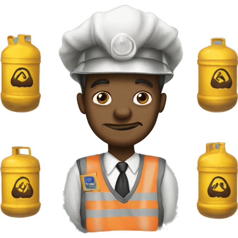 Must be depicted 
 Oil, gas and justice. emoji