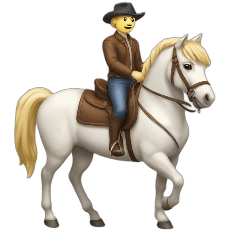 chat sur un cheval emoji