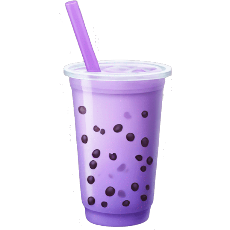 Pastel purple bubble tea emoji