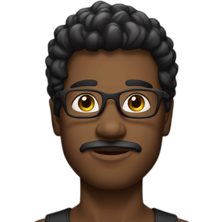 Black testosterone influencer emoji