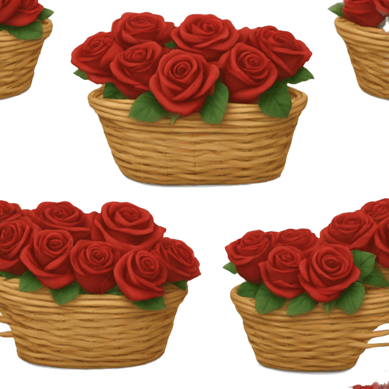 basket rose e rouge emoji