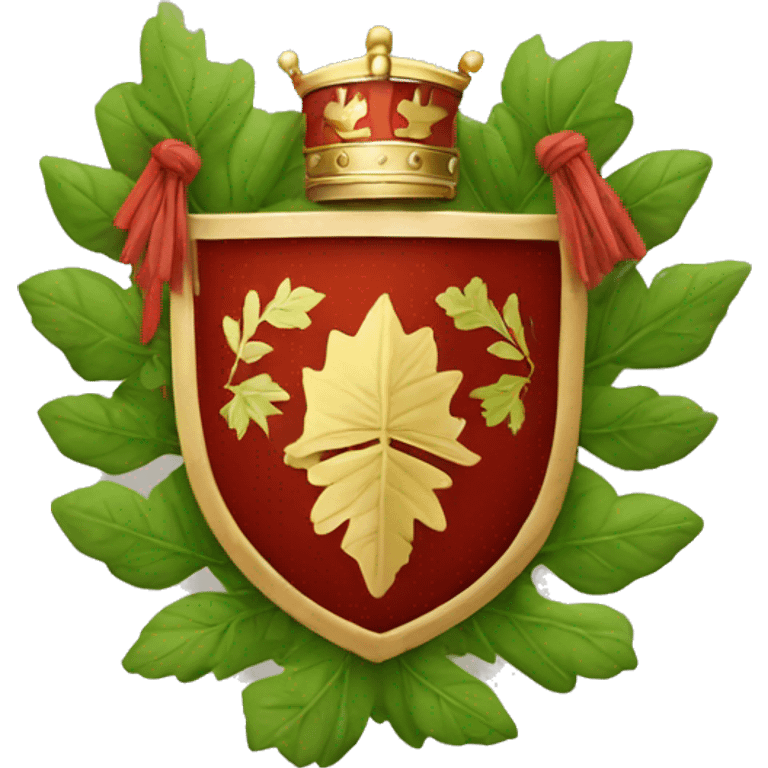 Coat of arms with leafs  emoji