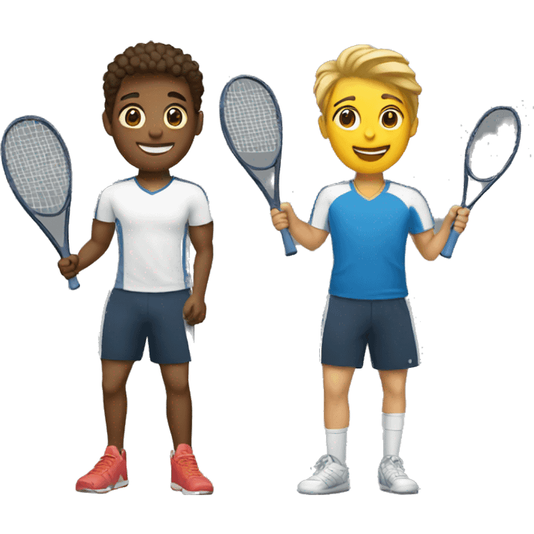 two friends playing sports emoji