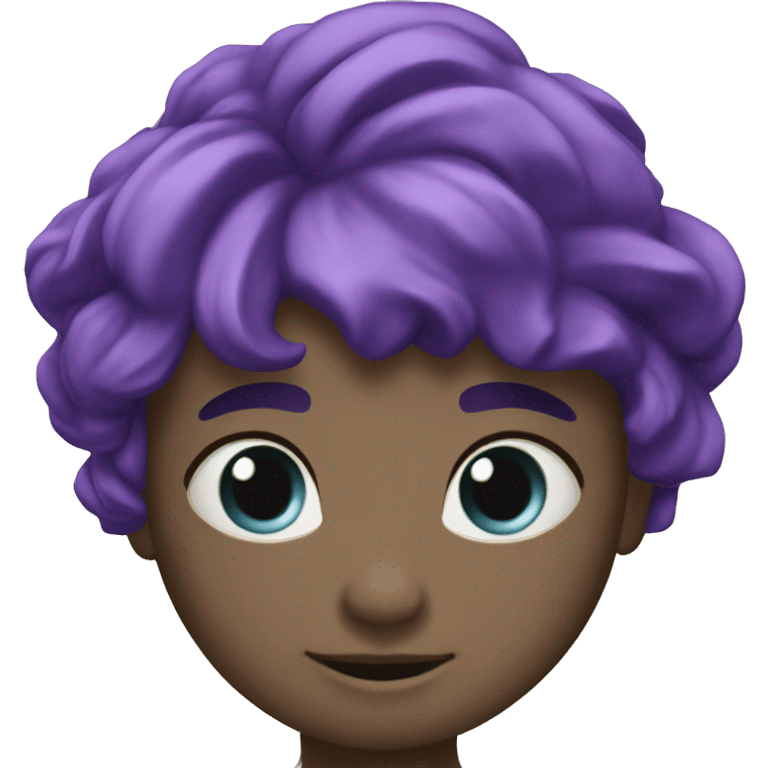 Violette indigo vue du desus emoji