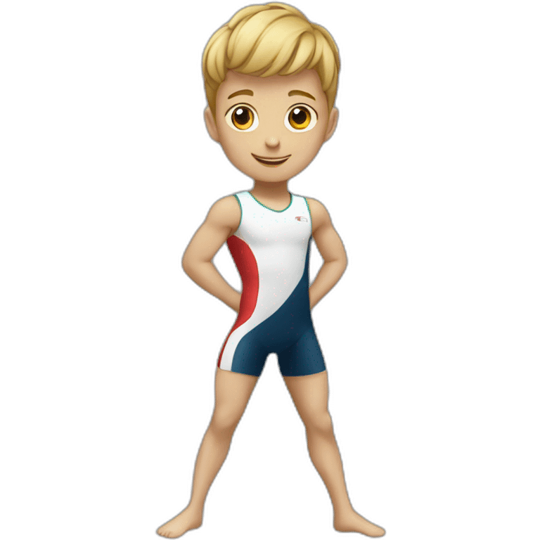 A boy gymnast emoji