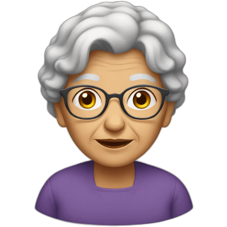 old woman emoji