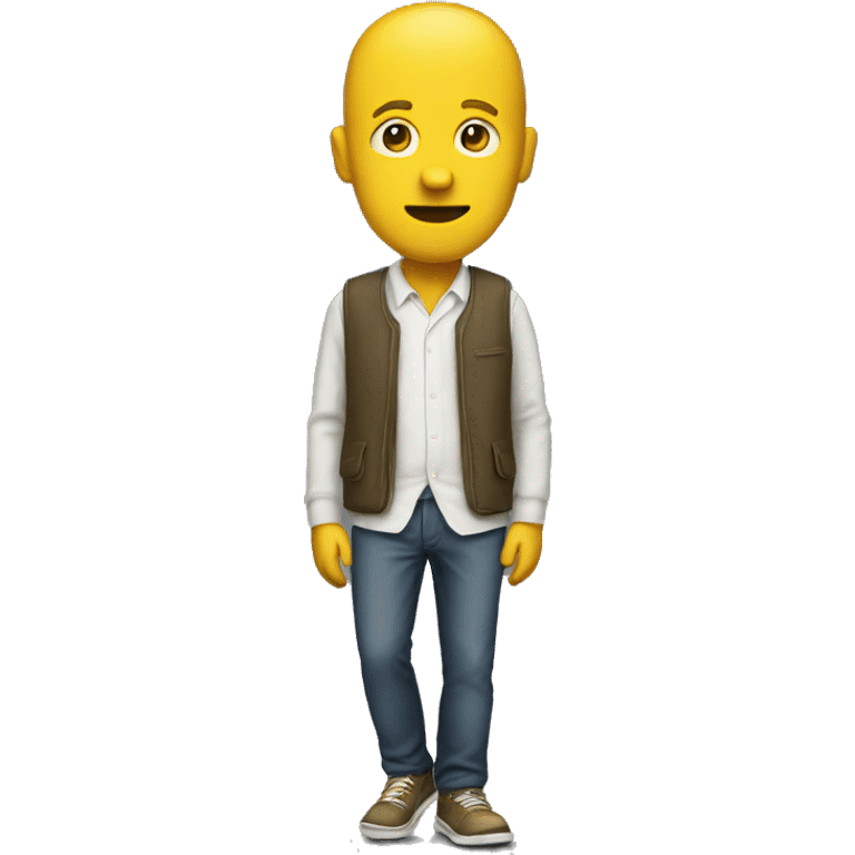 Yellow sony walk man  emoji