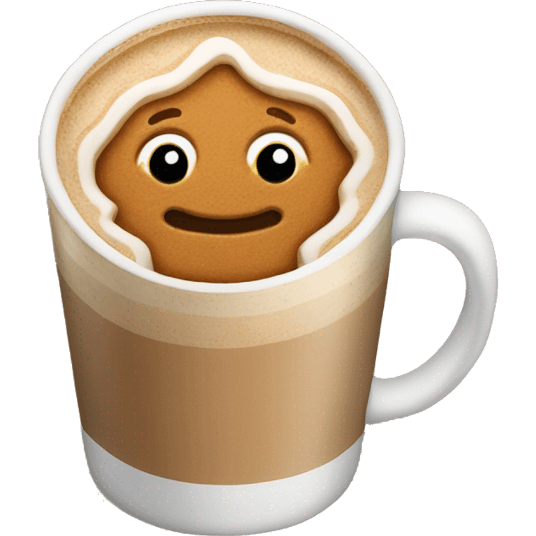 gingerbread latte emoji