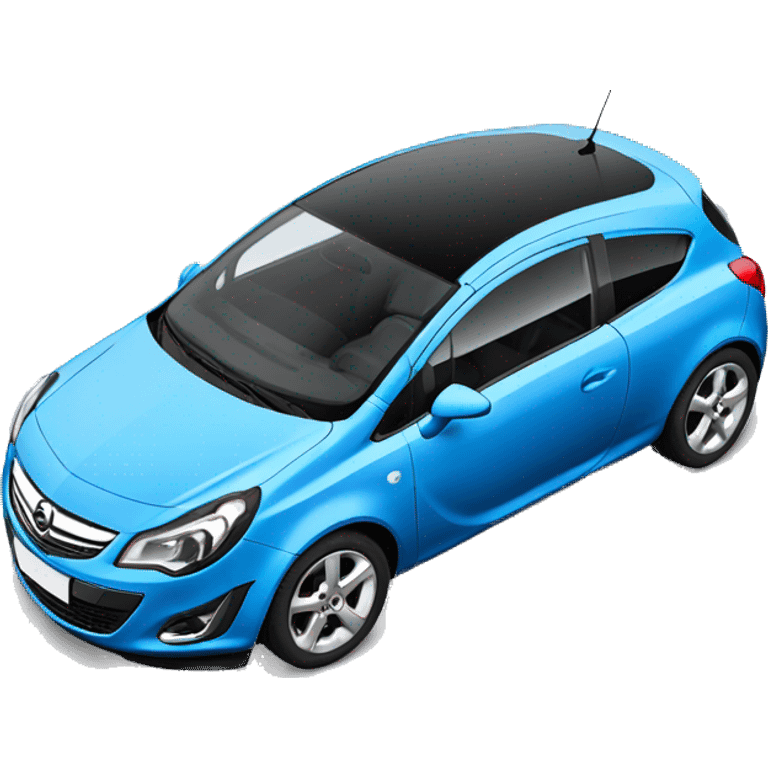 Car Opel corsa d blue emoji