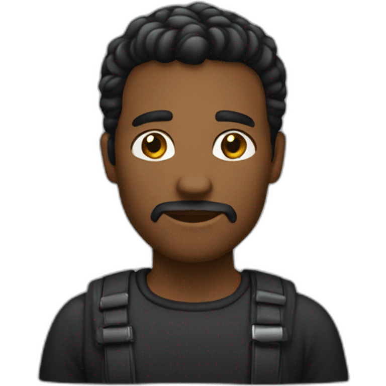 hombre negro emoji