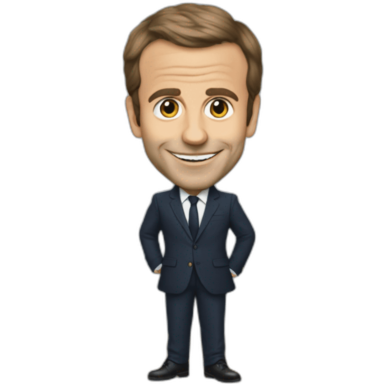 Emanuel macron en claquette emoji