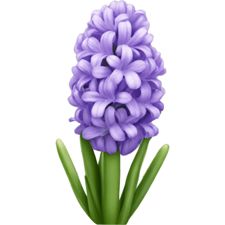 light purple hyacinth emoji