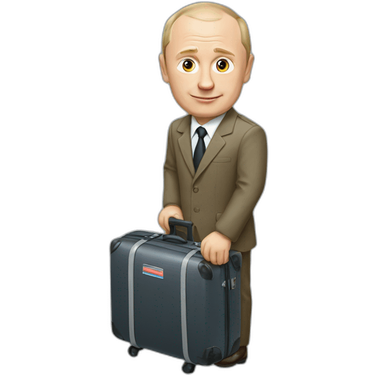 Putin with suitcase  emoji