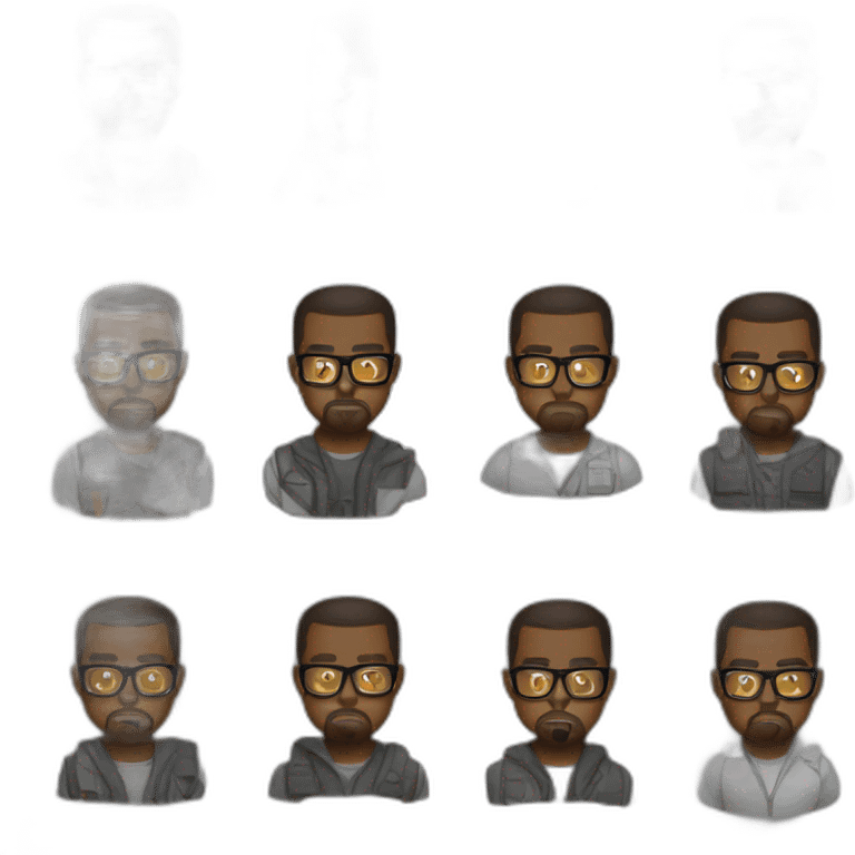 nerd-kanye-west emoji