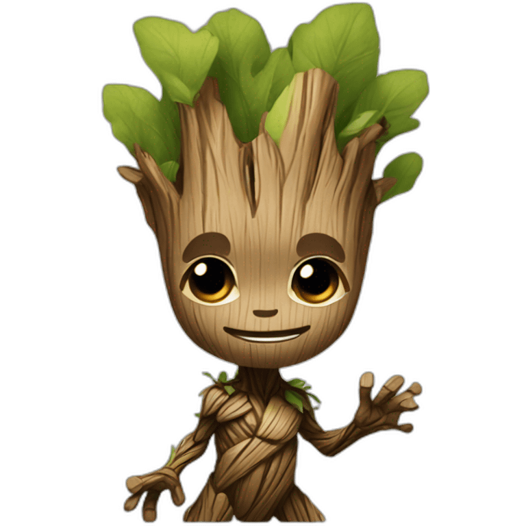 Groot caminar emoji