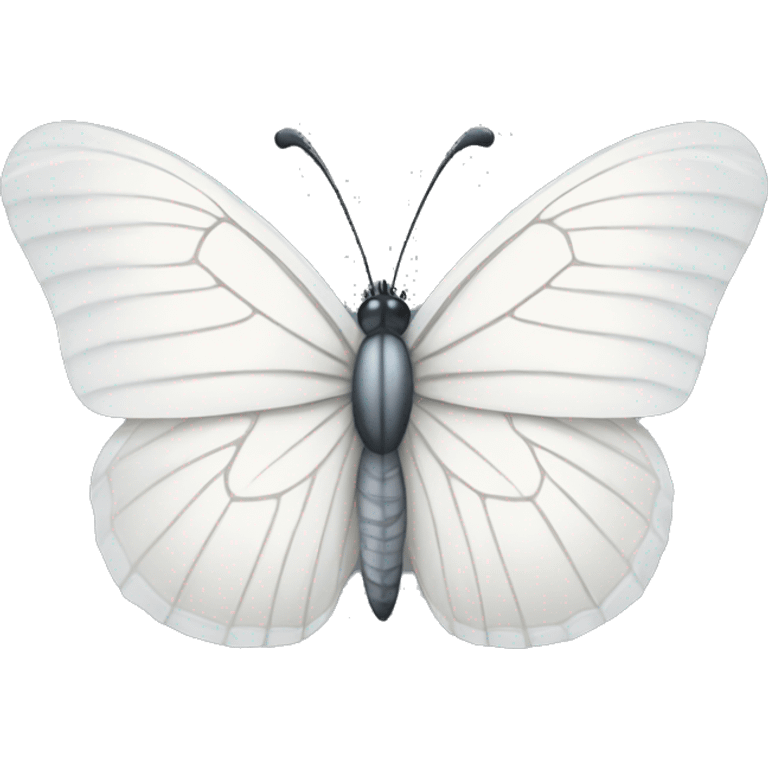 All White butterfly emoji