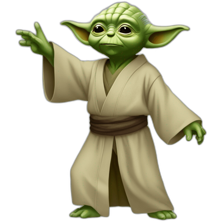 Yoda dansing emoji