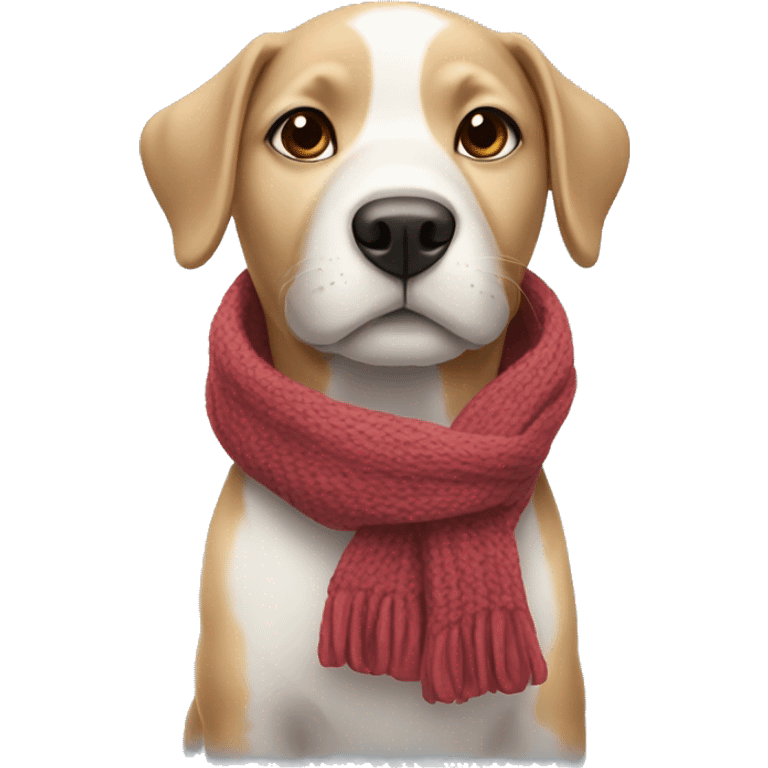 Dog with a scarf emoji