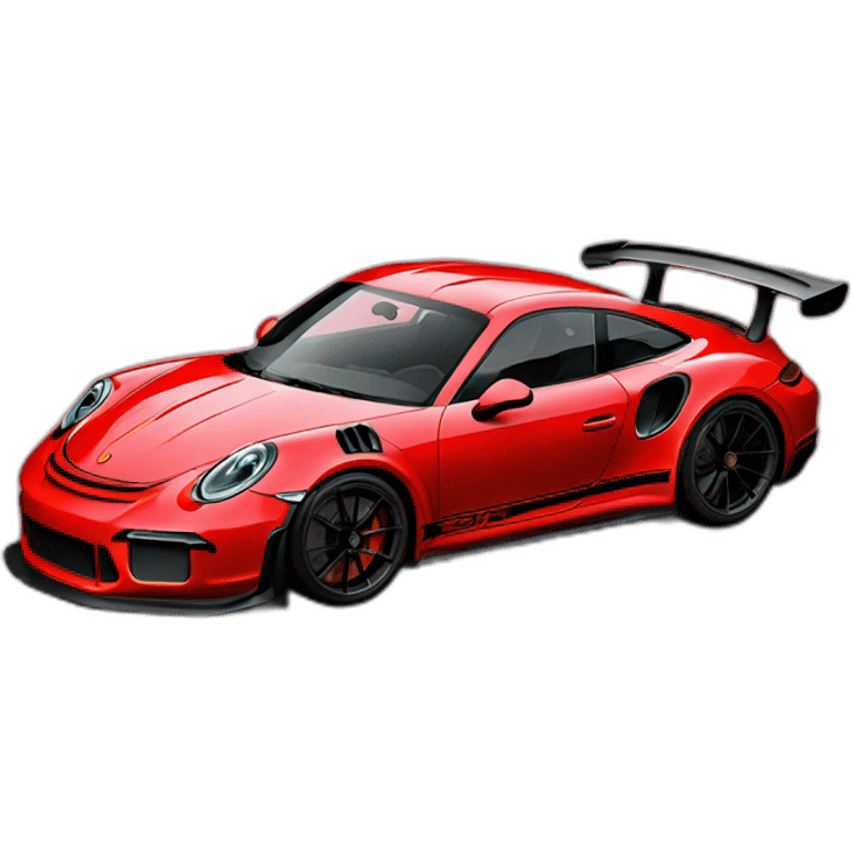 Porche gt 3 rs rojo emoji