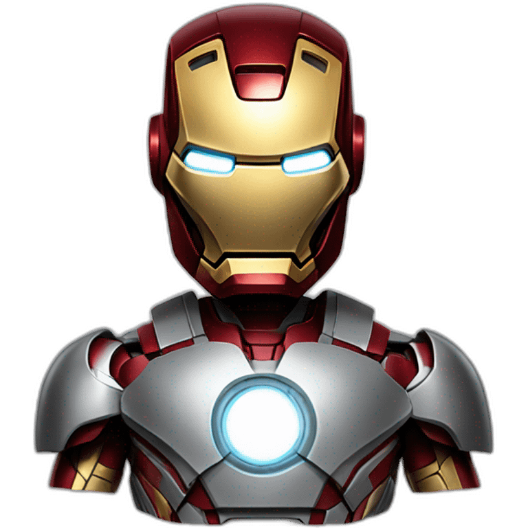 iron man, half body emoji