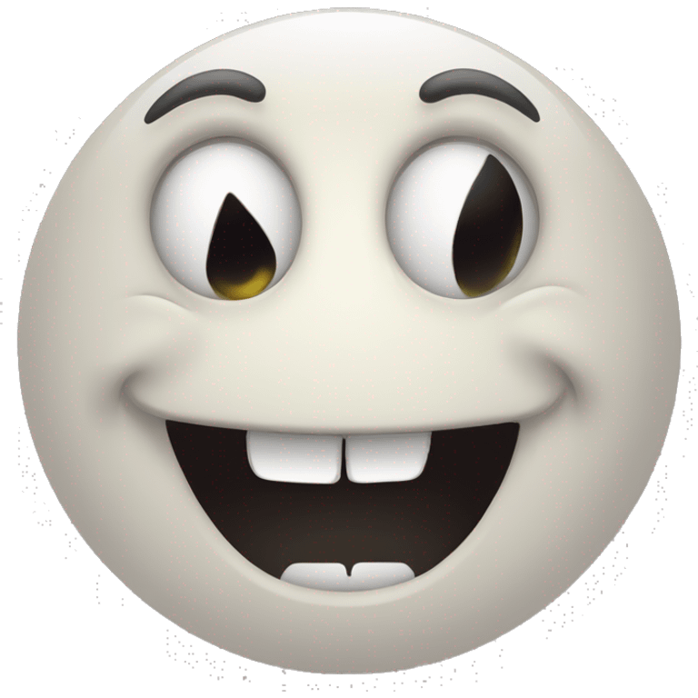 Creepy smiling face  emoji