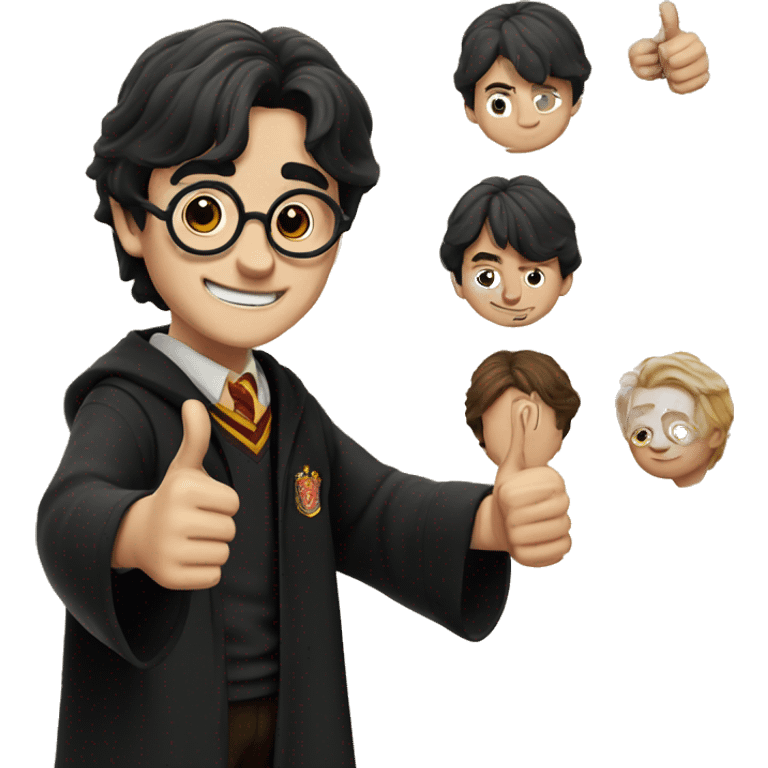 Harry Potter with thumbs up emoji