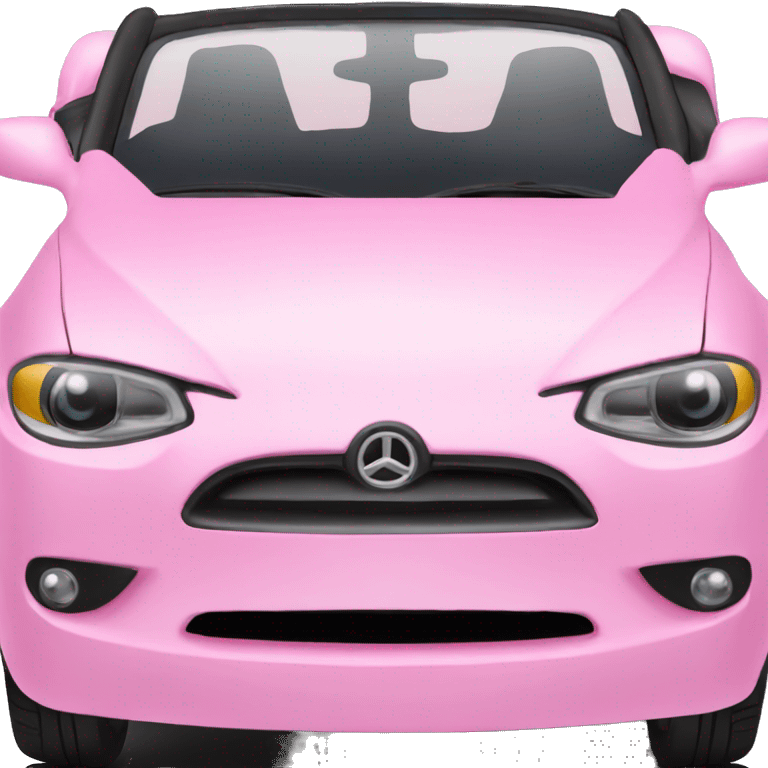 A pink car emoji