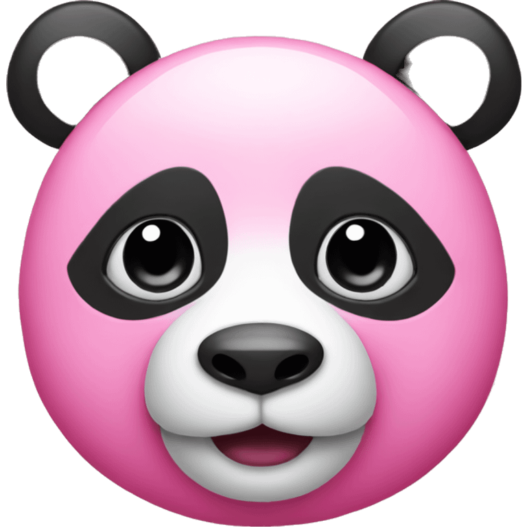 Pink panda emoji