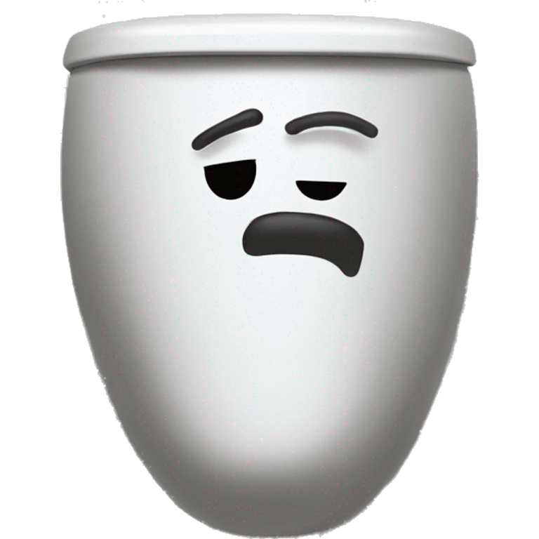 Skibidi toilet face love emoji