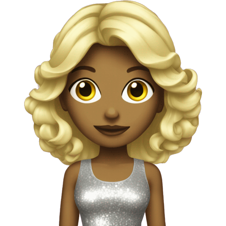 disco girl blonde  emoji