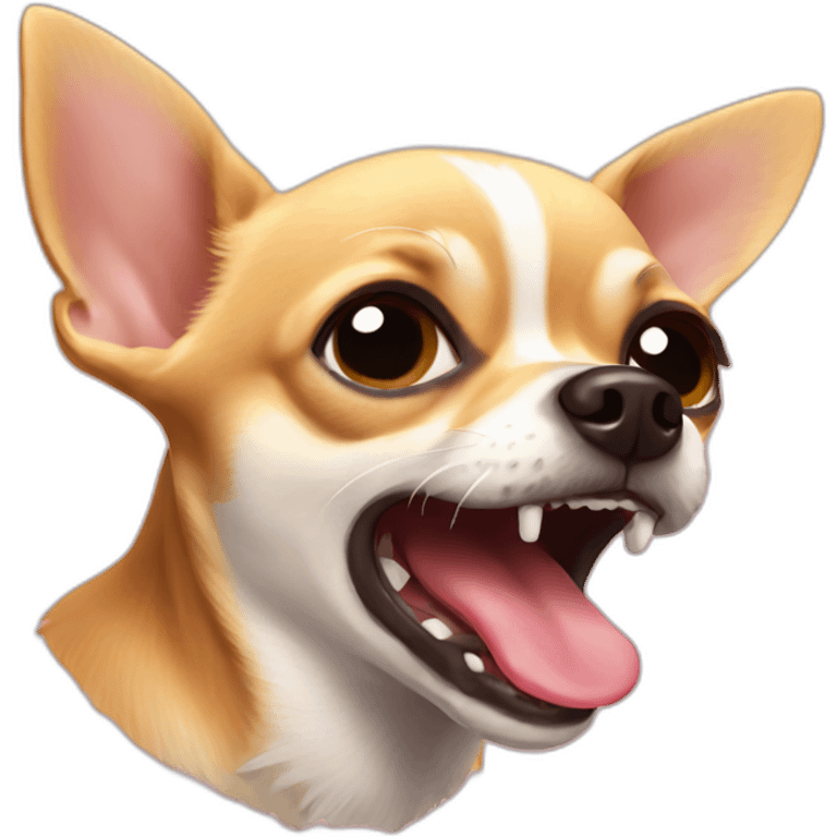 chihuahua licking emoji