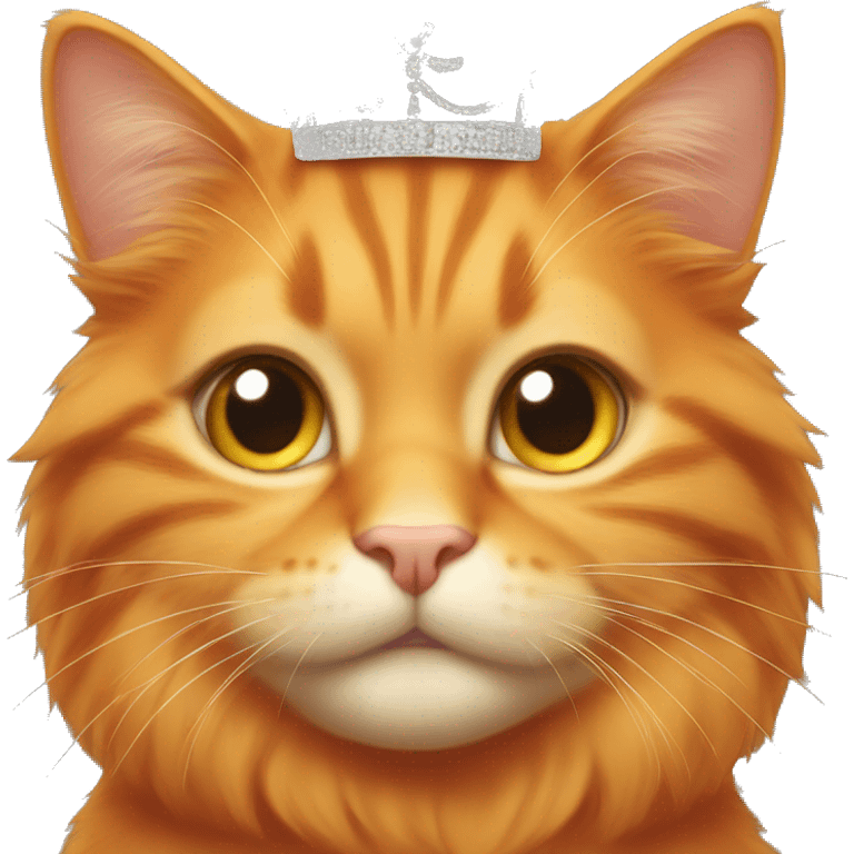 All orange cat with tiara emoji