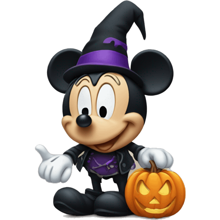 Halloween Mickey Mouse emoji