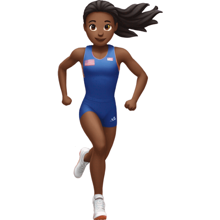 track and field jumper emoji